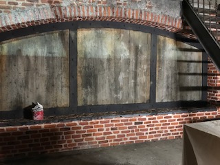 aged faux brick & walls